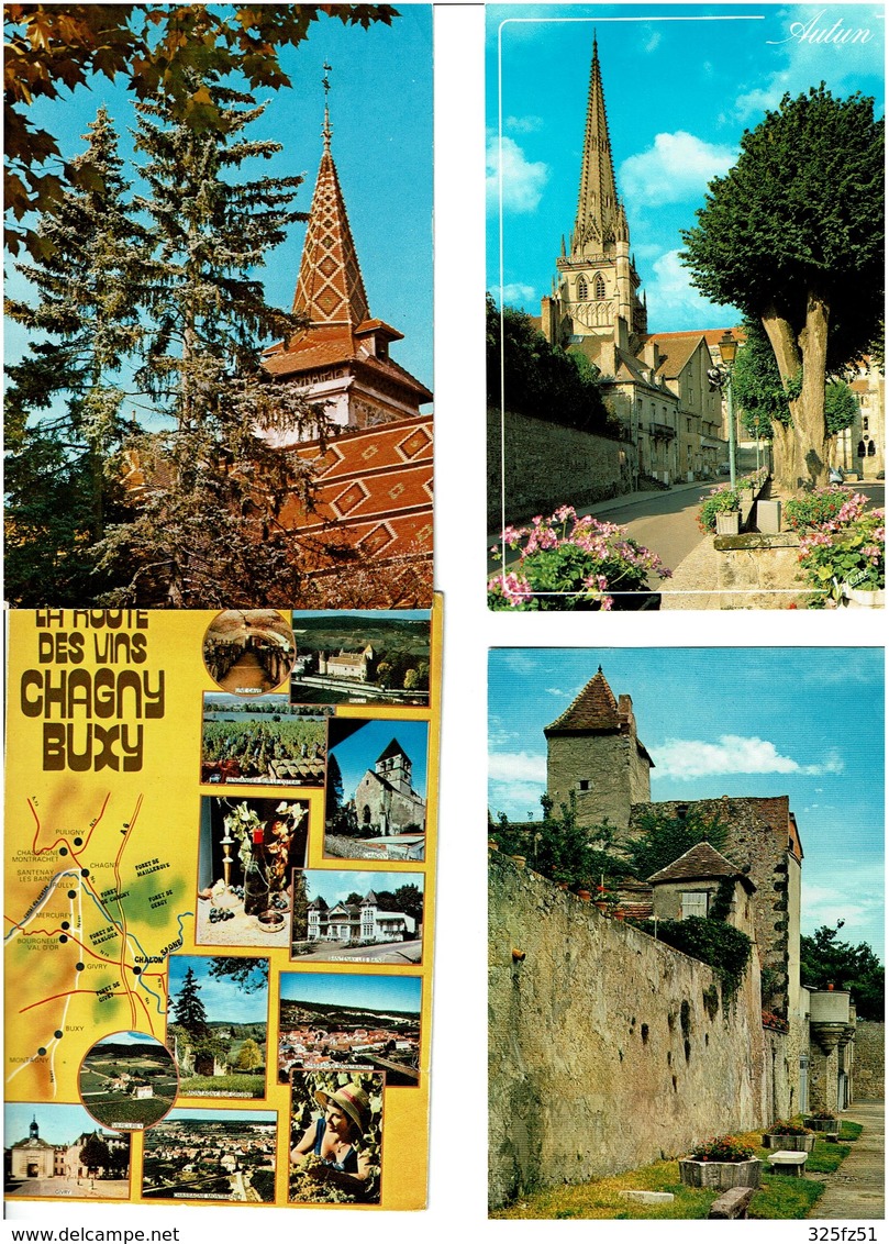 71 / SAÔNE & LOIRE /  Lot De 90 Cartes Postales Modernes écrites - 5 - 99 Cartes