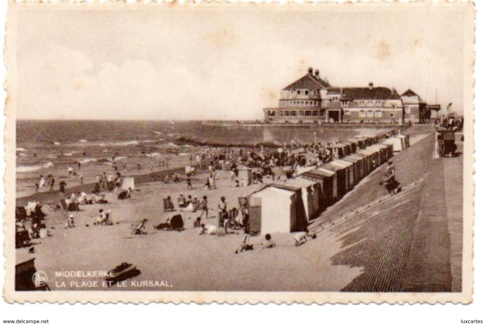 MIDDELKERKE. LA PLAGE ET LE KURSAAL. - Middelkerke