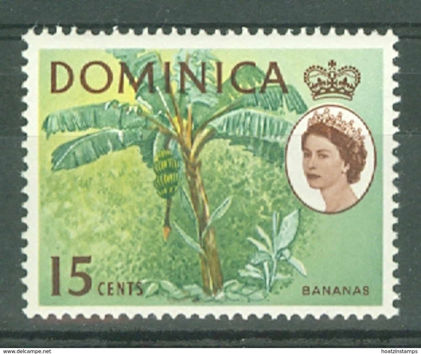 Dominica: 1963/65   QE II - Pictorial    SG172   15c      MH - Dominica (...-1978)