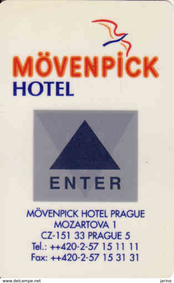 Czech Republic, Hotel Magnetic Keycard, Hotel Movenpick Praha - Cartes D'hotel