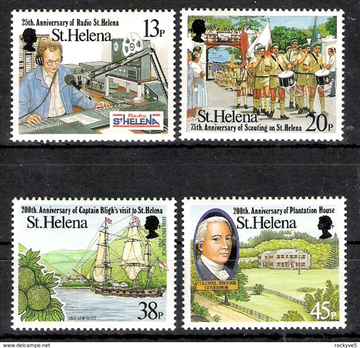 St Helena 1992 Local Anniversaries MNH CV £5.85 - Sint-Helena