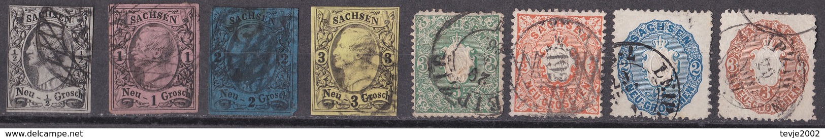 Wib_ Sachsen - Kleines Lot - Gestempelt Used - Sachsen