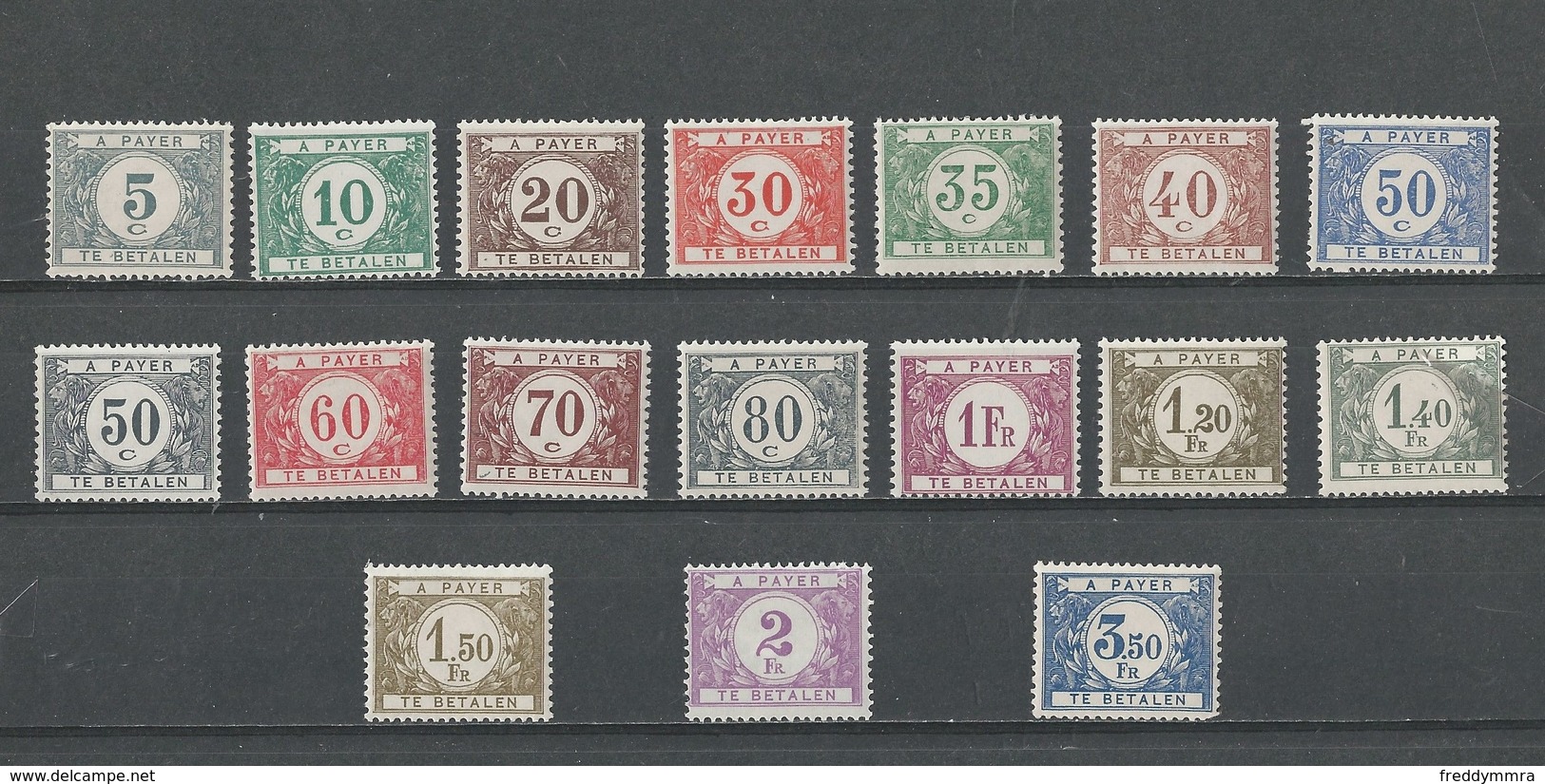 Belgique: Taxe - 32/ 48 ** - Timbres