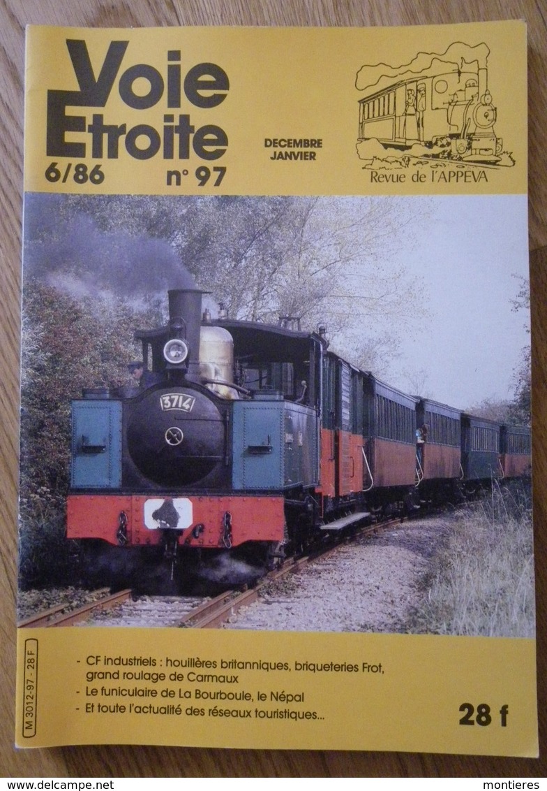 VOIE ETROITE N° 97  CF Industriels - Funiculaire De La Bourboule - Grand Roulage De Carmaux - Trains