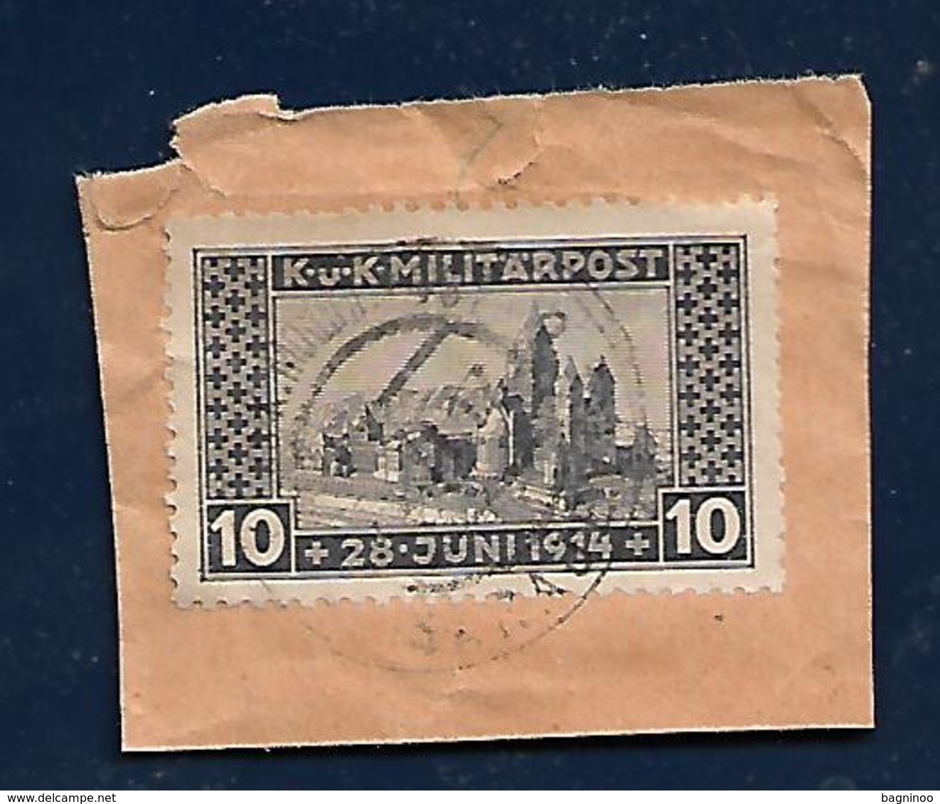 AUSTRIA Occupation Of Bosnia And Herzegovina KUK Militar Post With Stamp Sarajevo 23.VII 1918 - Gebruikt