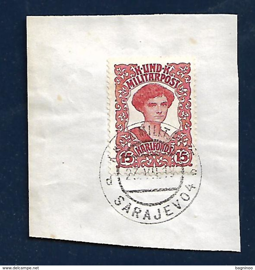 AUSTRIA Occupation Of Bosnia And Herzegovina KUK Militar Post With Stamp Sarajevo 23.VII 1918 - Used Stamps