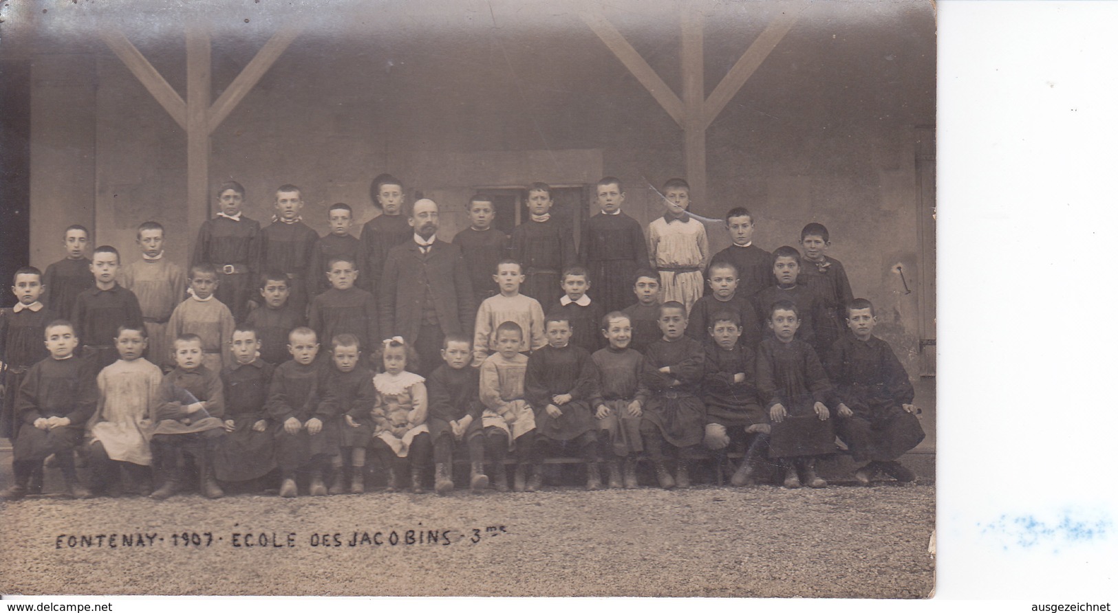 Fontenay 1907 école Des Jacobins 3° - Fontenay Le Comte