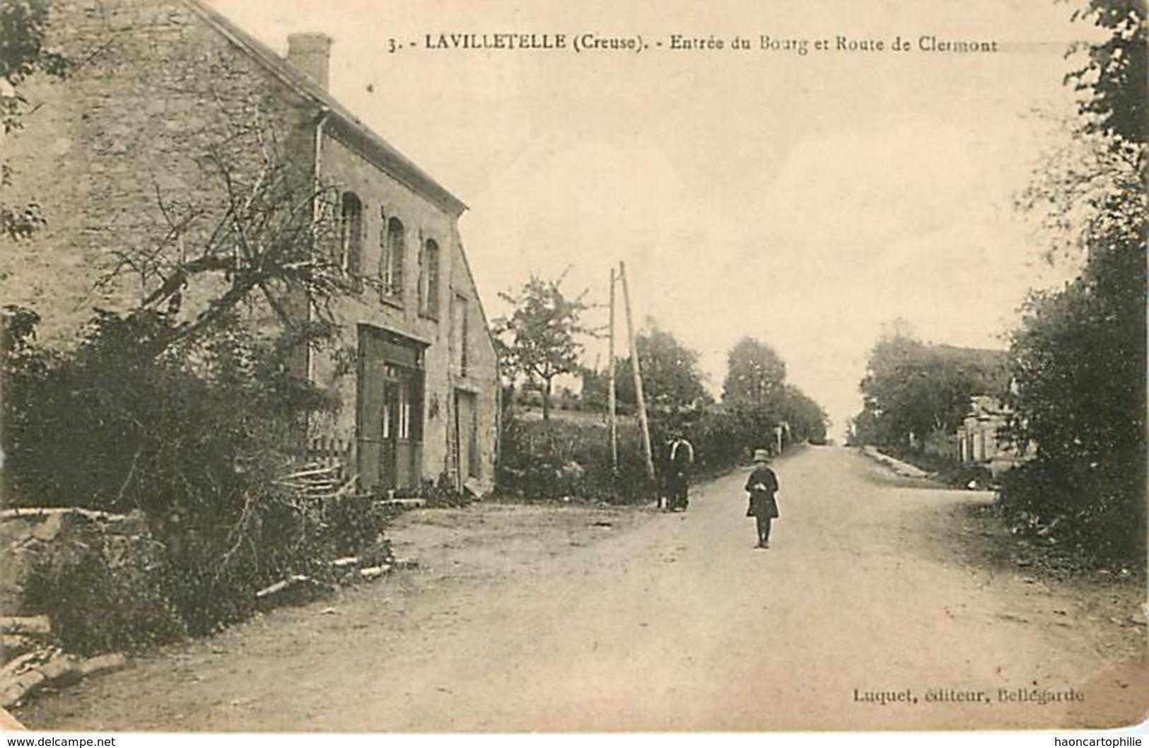 23 Lavilletelle  Entrée Du Bourg - Chenerailles