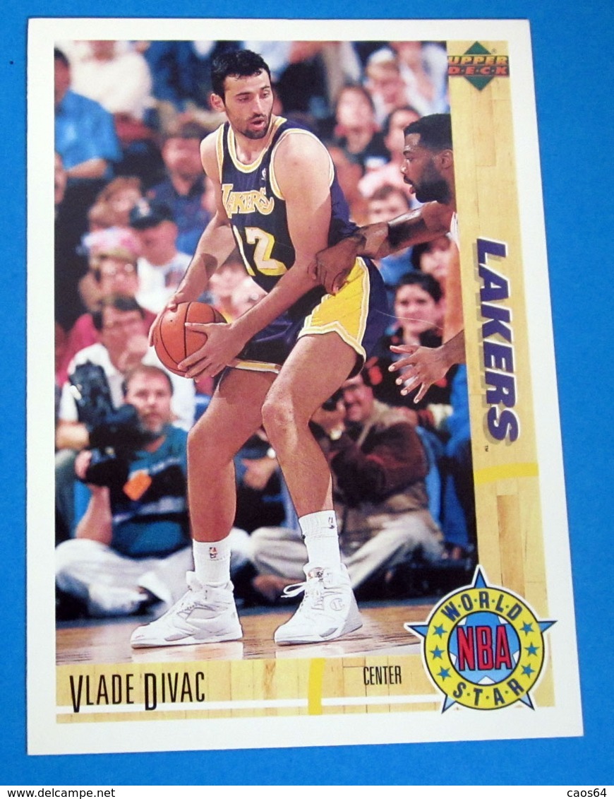 VLADE DIVAC   CARDS NBA FLEER 1992 N 186 - Altri & Non Classificati