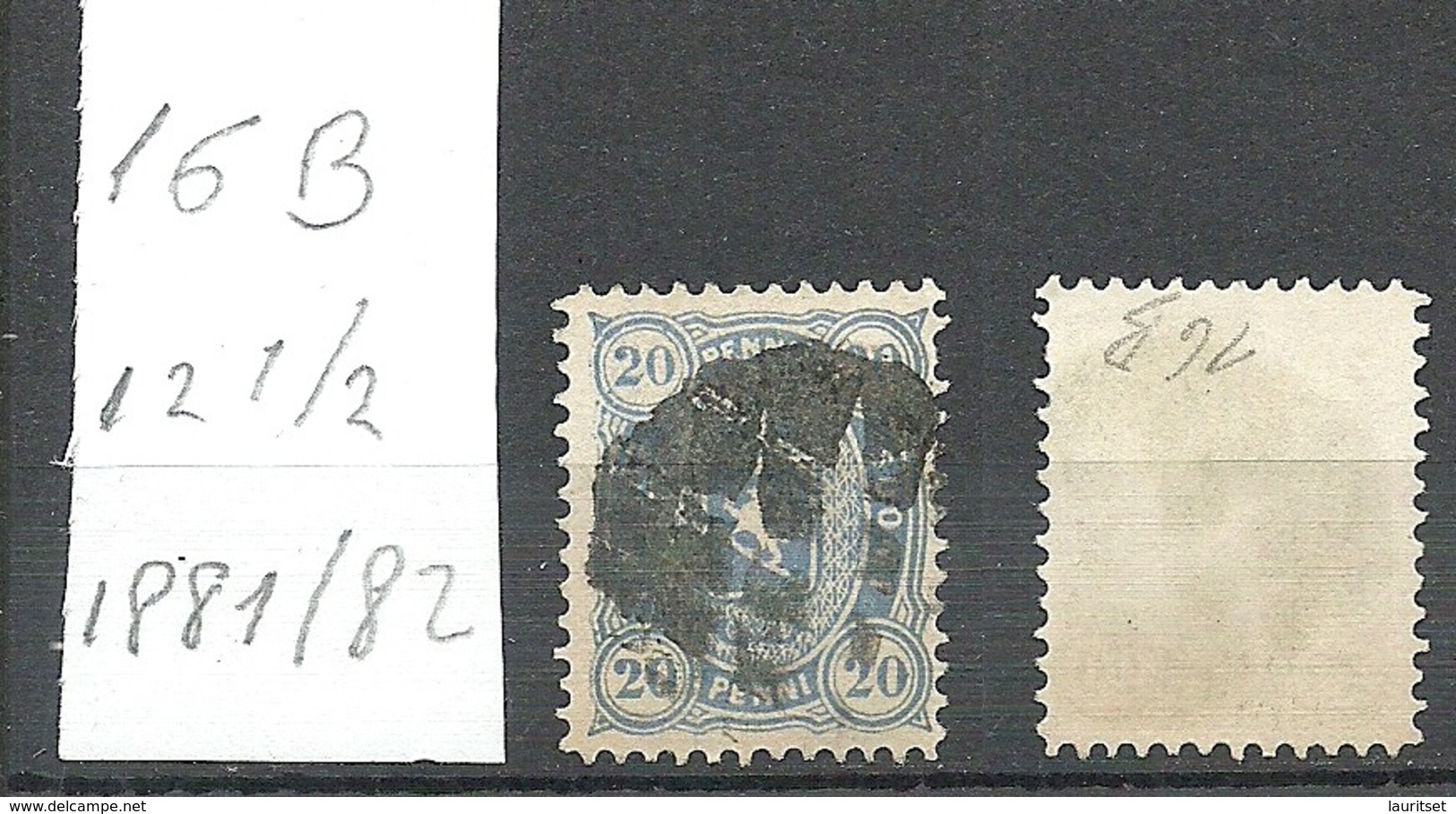 FINLAND FINNLAND 1881/82 Michel 16 B O Mute Cancel Stumme Stempel - Oblitérés