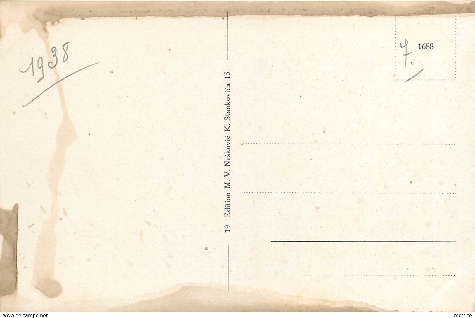 BELGRADE - lot de sept cartes diverses de la ville (1938).