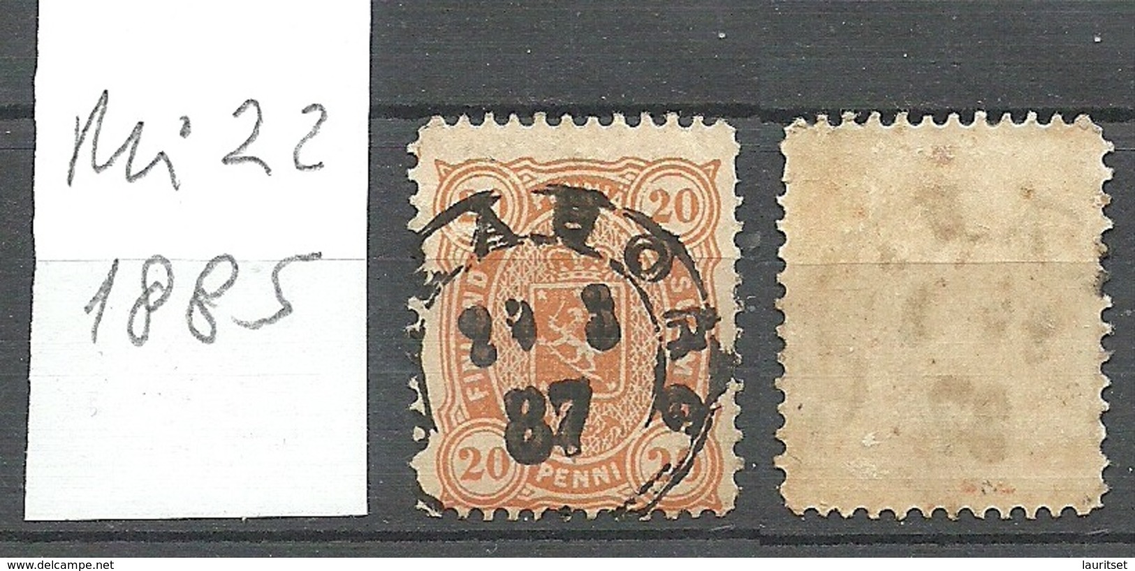 FINLAND FINNLAND 1885 Michel 22 O Nice Cancel - Gebraucht