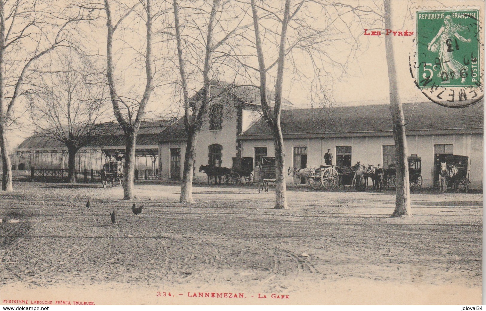 Hautes Pyrénées - LANNEMEZAN - La Gare - Animée - Lannemezan