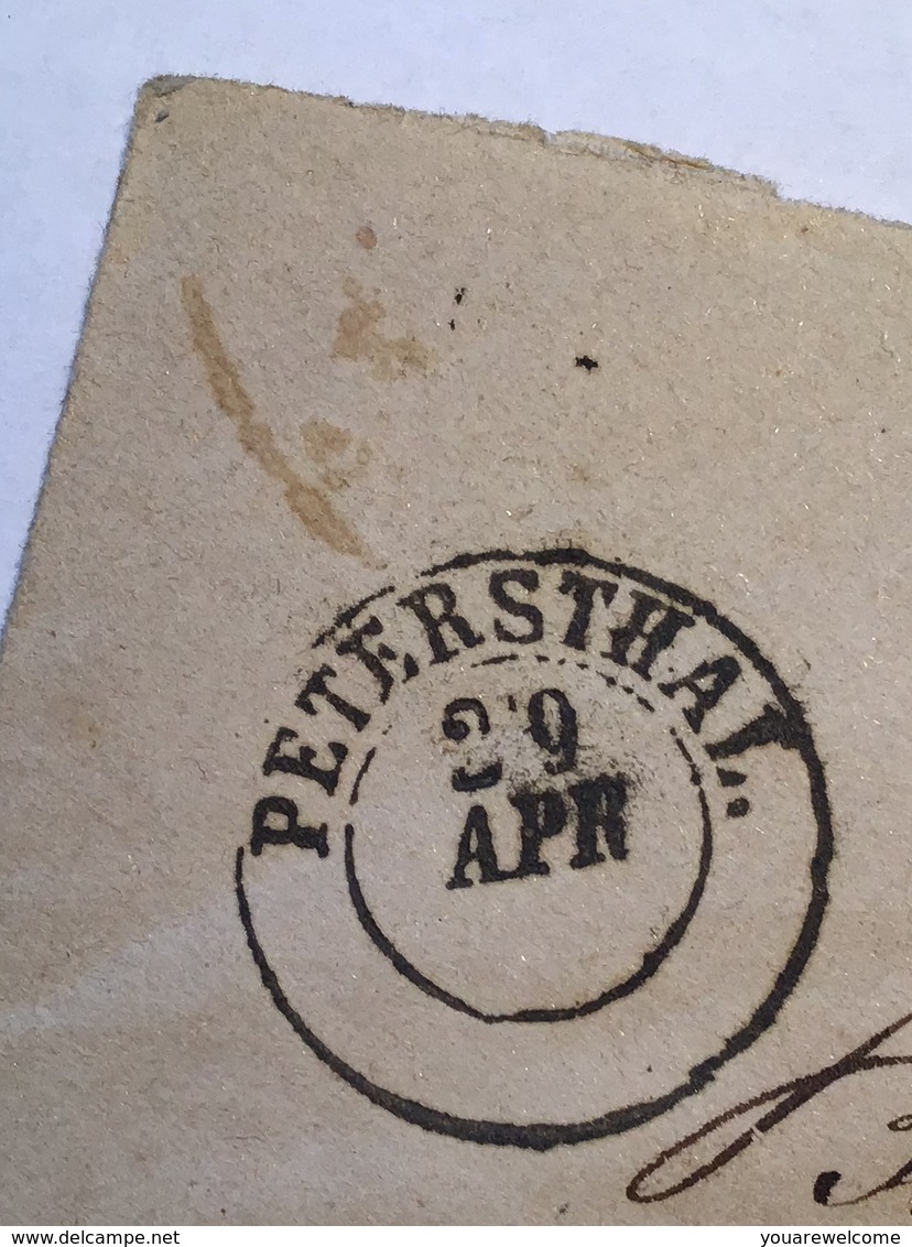 „PETERSTHAL“ (Offenburg Oberkirch) Auf Baden Ganzsache > Gernsbach  (Brief - Postal  Stationery