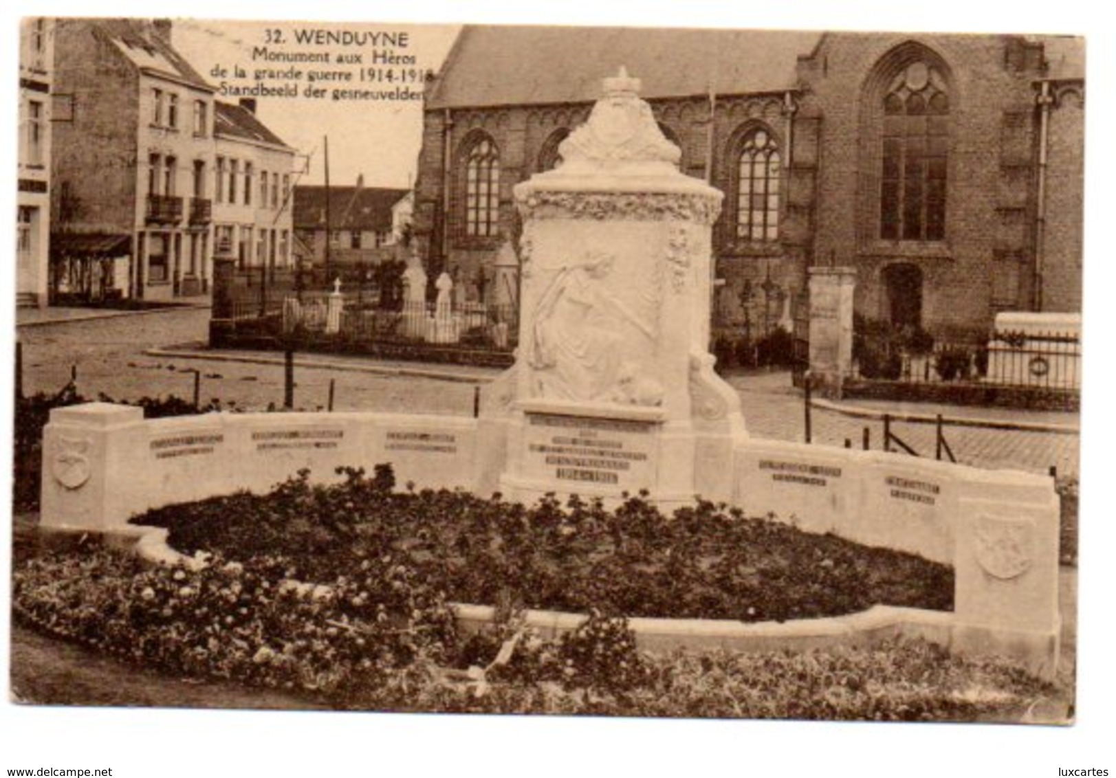 32. WENDUYNE. MONUMENT AUX HEROS DE LA GRANDE GUERRE.... - Wenduine