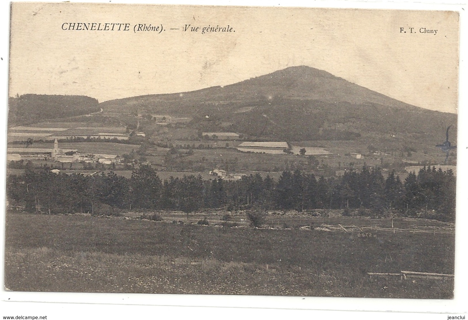 CHENELETTE . VUE GENERALE . CARTE AFFR AU VERSO . 2 SCANES - Autres & Non Classés