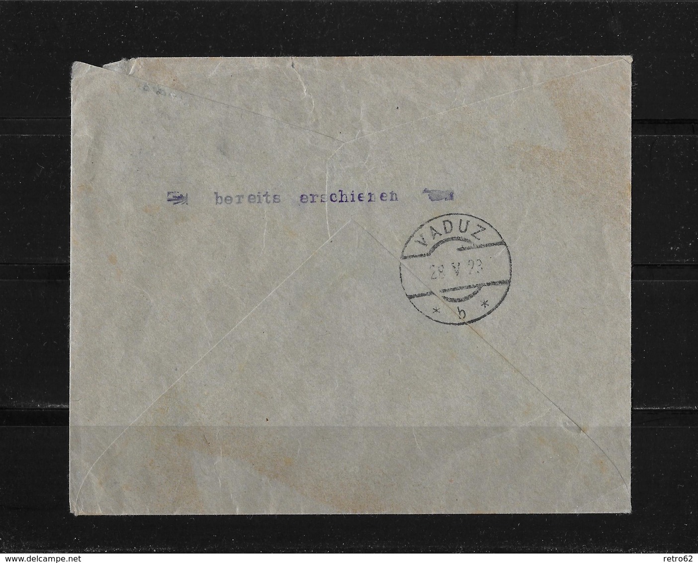1928 SÜDWESTAFRIKA → Brief Swakopmund  Nach Vaduz Liechtenstein - Zuidwest-Afrika (1923-1990)
