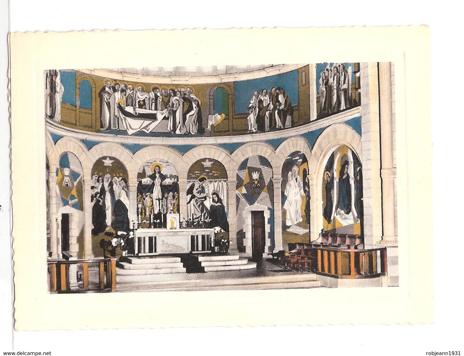 Concarneau (29) Eglise Du Coeur Immacule De Marie - Peintures Murales Du Choeur ( Par Andre Even Et Jean Martin ) - Concarneau
