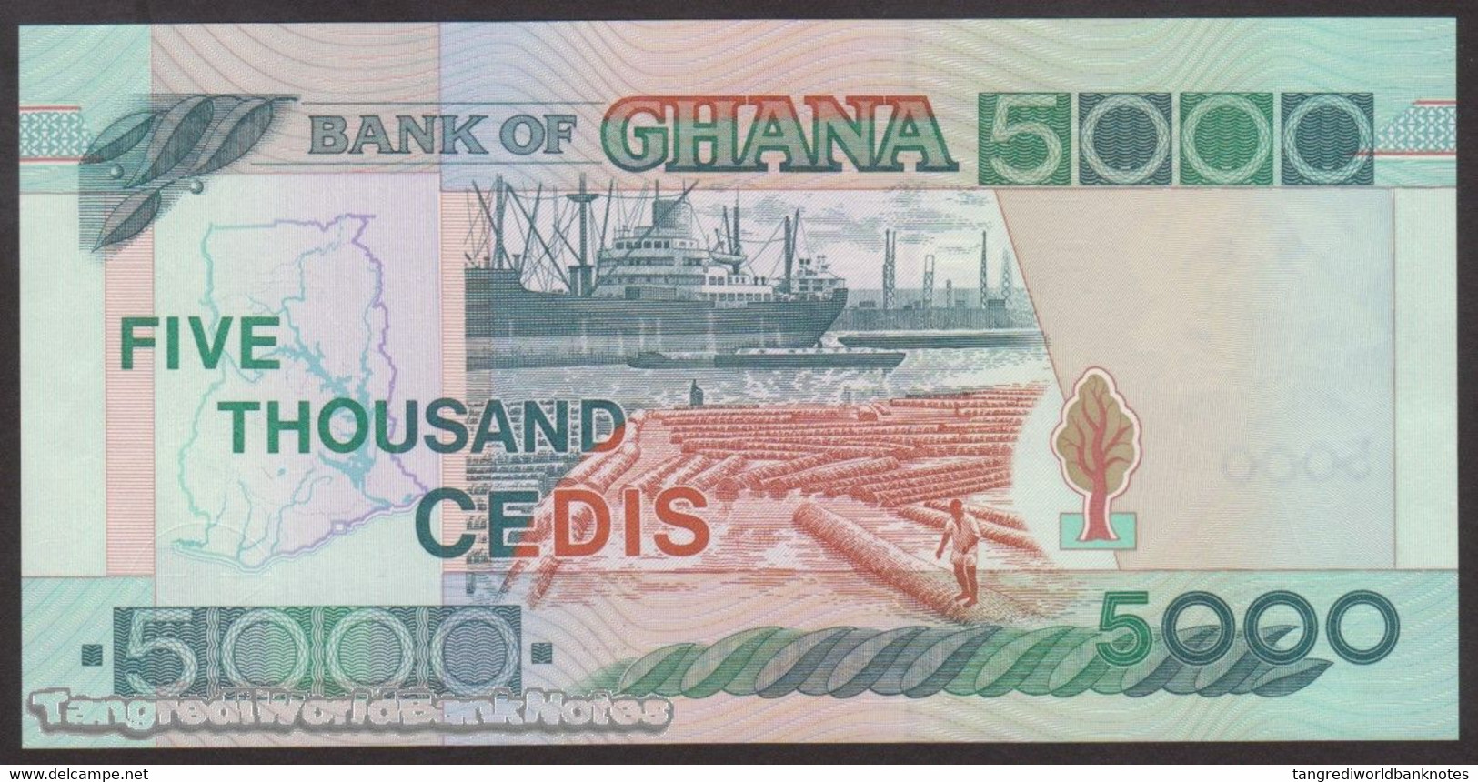 TWN - GHANA 34j - 5000 5.000 Cedis 4.8.2006 Prefix EK UNC - Ghana