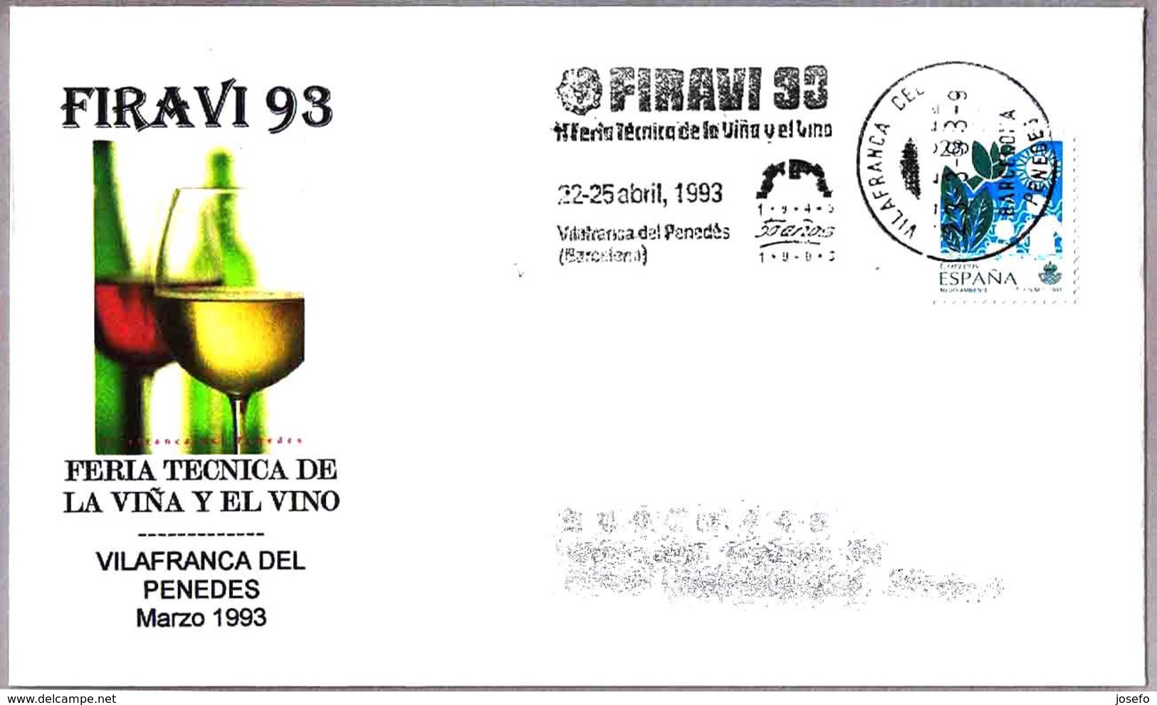 FIRAVI 93. Feria Tecnica De La Viña Y El Vino - Vilafranca Del Penedes 1993 - Vinos Y Alcoholes