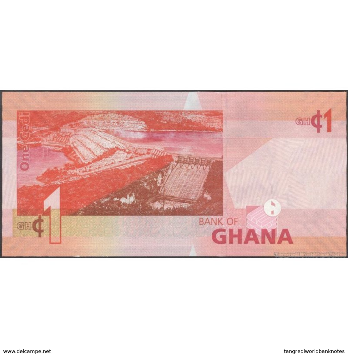 TWN - GHANA 37f - 1 Cedi 1.7.2015 Prefix GJ UNC - Ghana