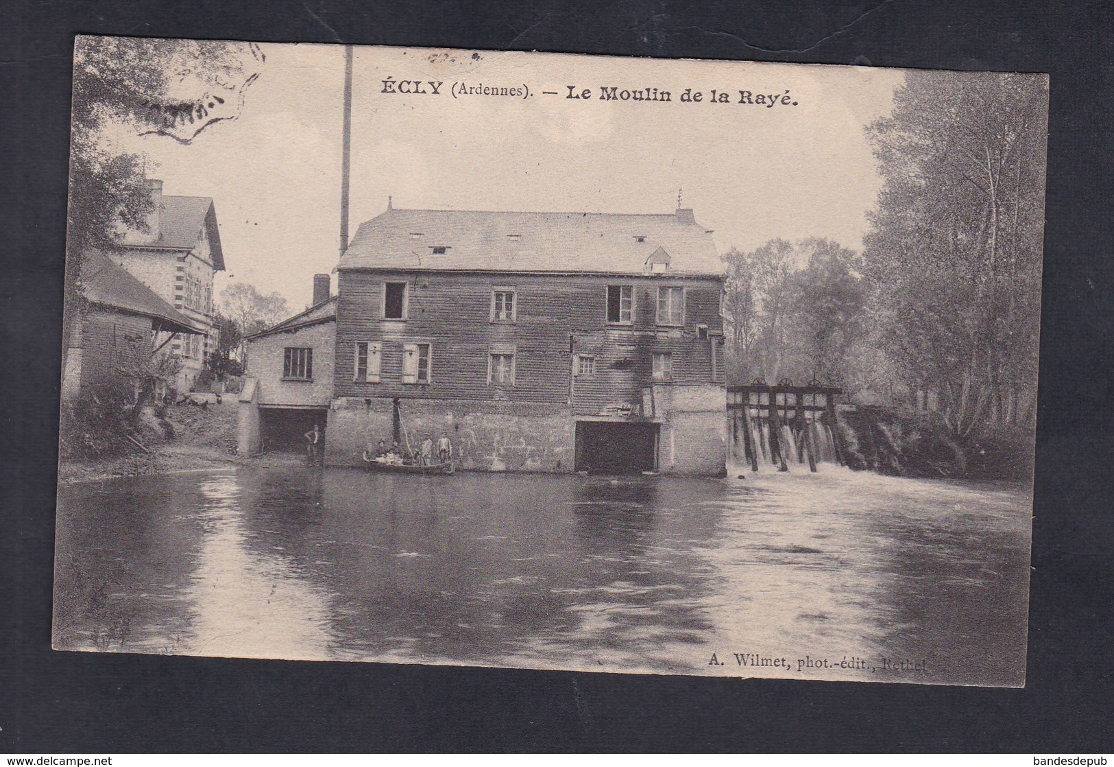 Vente Immediate Ecly (08) Le Moulin De La Raye ( Ed. Wilmet Rethel Cachet Convoyeur Audun Le Roman Charleville  ) - Autres & Non Classés