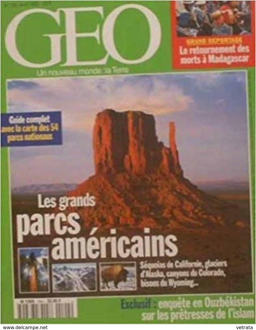 Géo N° 194 : Les Grands Parcs Américains. 1995 - Géographie