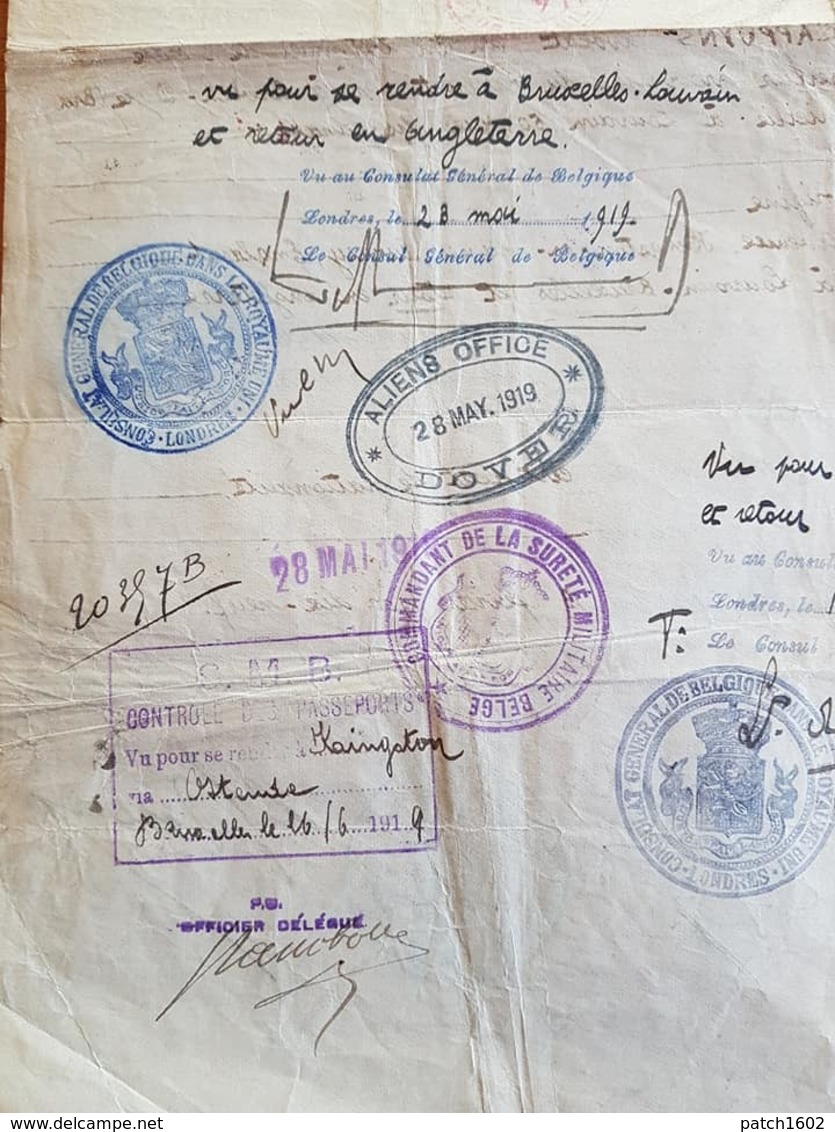 Passeport consulat général de Belgique à londres 26/05/2019 monsieur Englebert Cappuys Avocat à Louvain