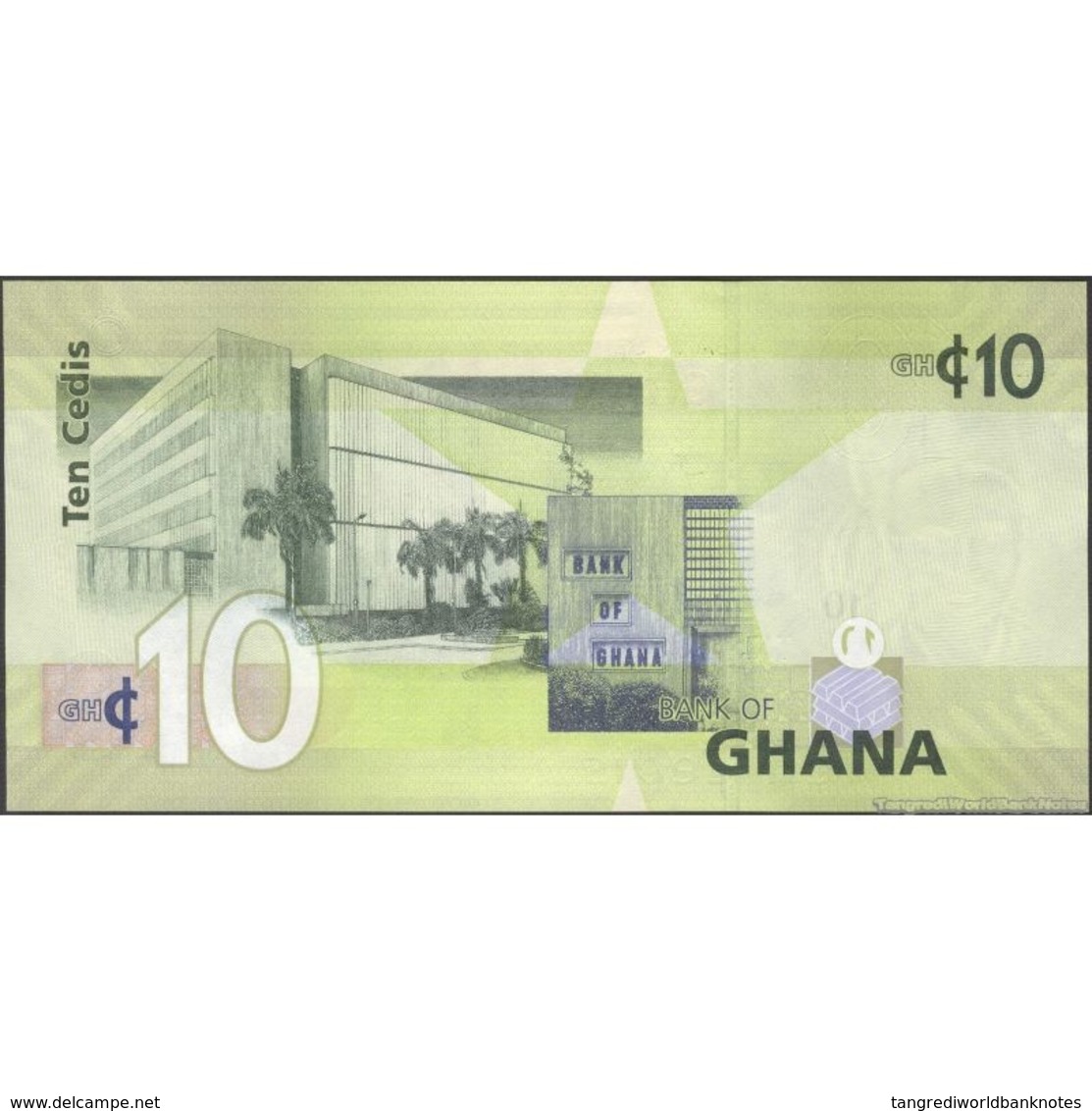 TWN - GHANA 39f - 10 Cedis 1.7.2015 Prefix TN UNC - Ghana