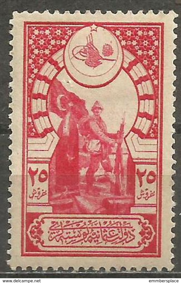 Turkey - 1916 Palace Sentry 25pi  MNH **    Mi 480   Sc 434 - Unused Stamps