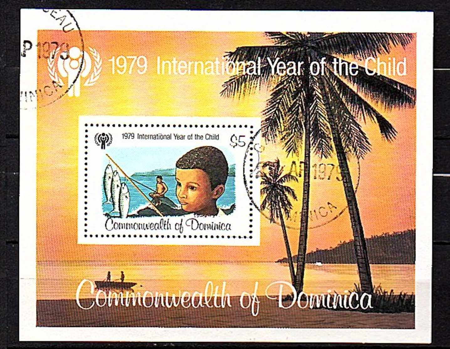 1979 IYC International Year Of The Child Block VF Used (269a) - Dominica (...-1978)