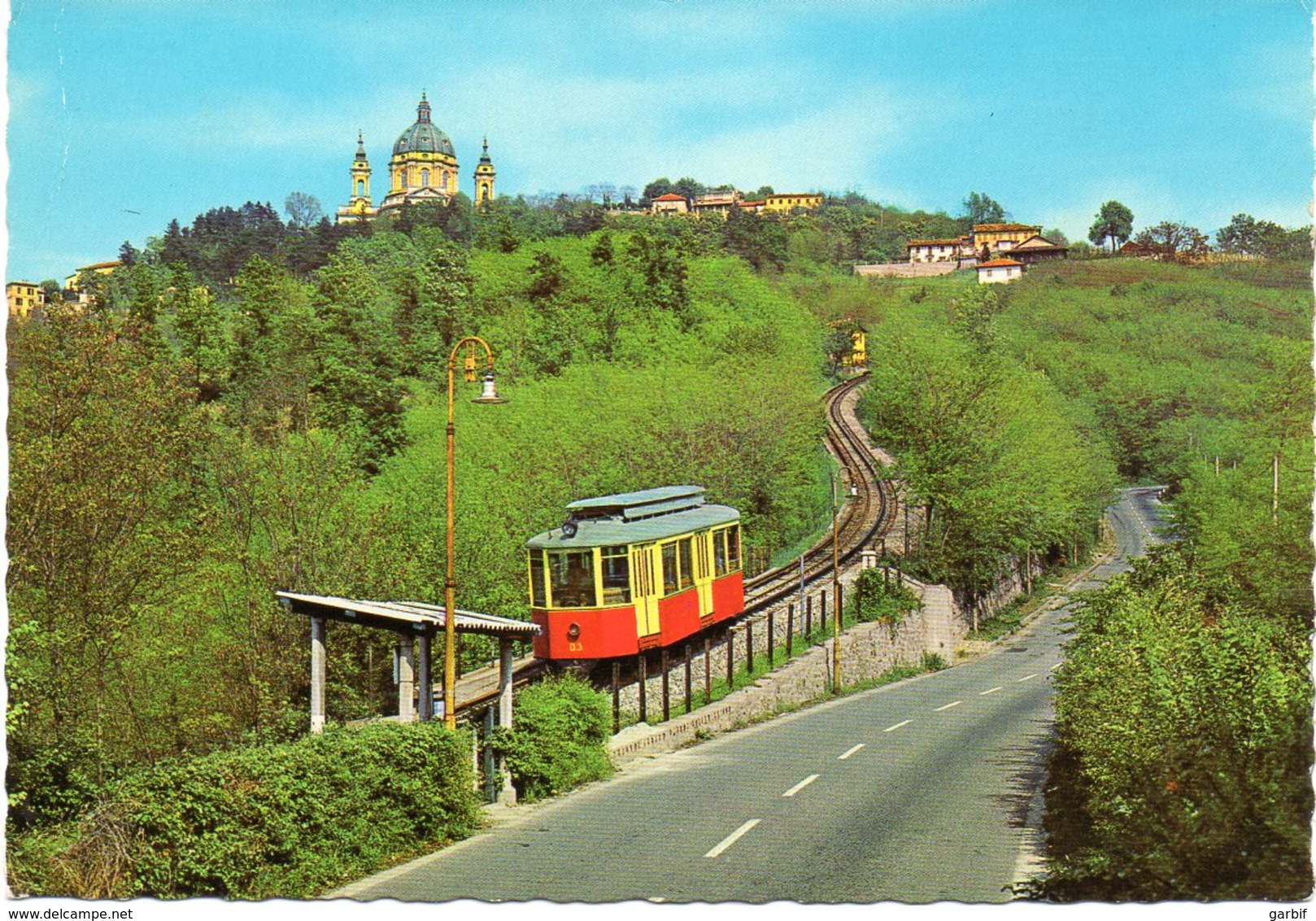 Torino -Il Trenino E La Basilica Di Superga - Fg Nv - Trasporti