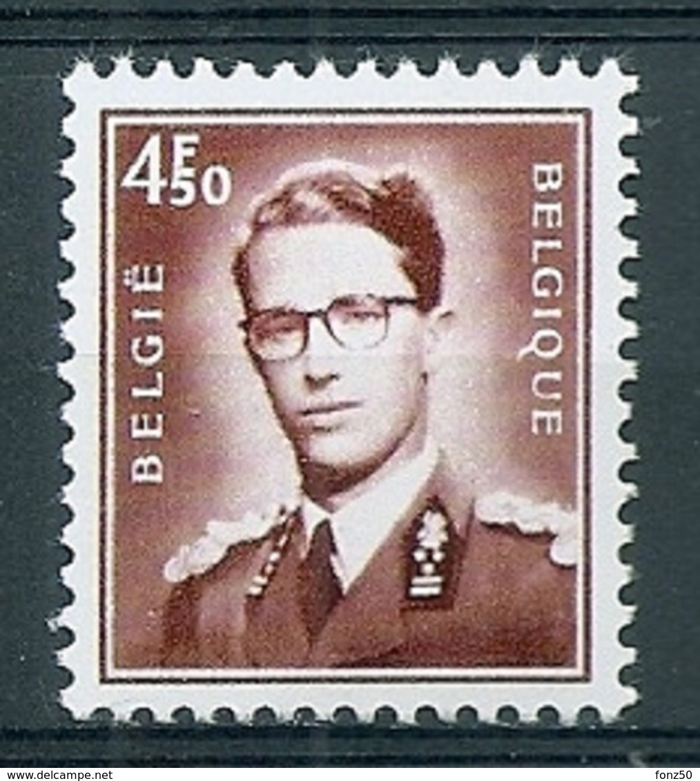 BELGIE Boudewijn Bril * Nr 1651 * Postfris Xx * FLUOR  PAPIER - 1953-1972 Lunettes