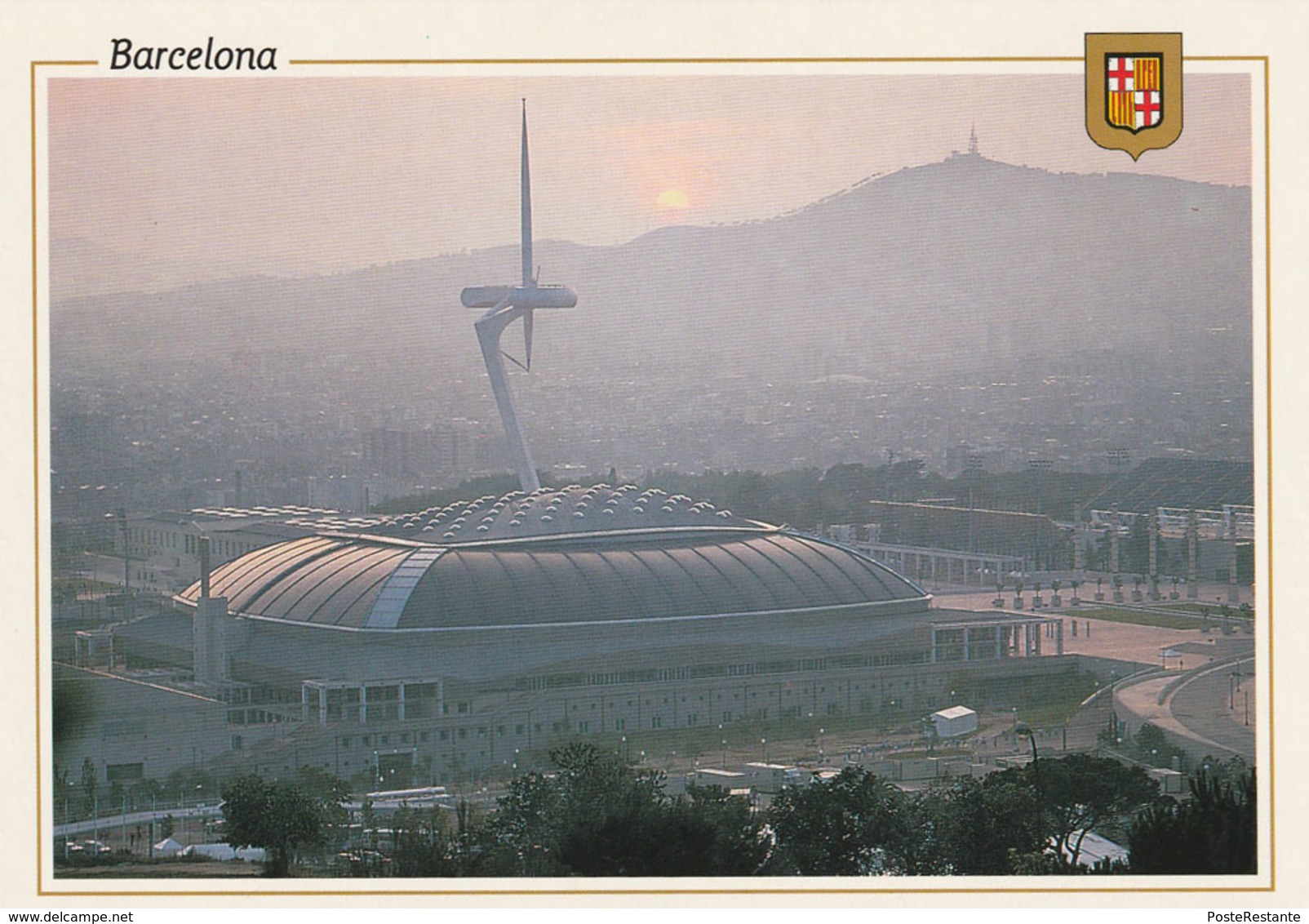 Palau Sant-Jordi I Torre Calatrava, Barcelona, Cataluna, Spain, C. 1990s - Barcelona