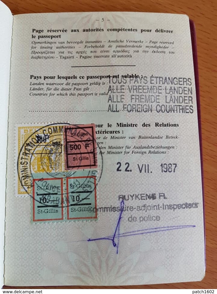 Gouy-les-pietons Saint-gilles Passeport De Mne Cassiers Rosa Renee - Historical Documents