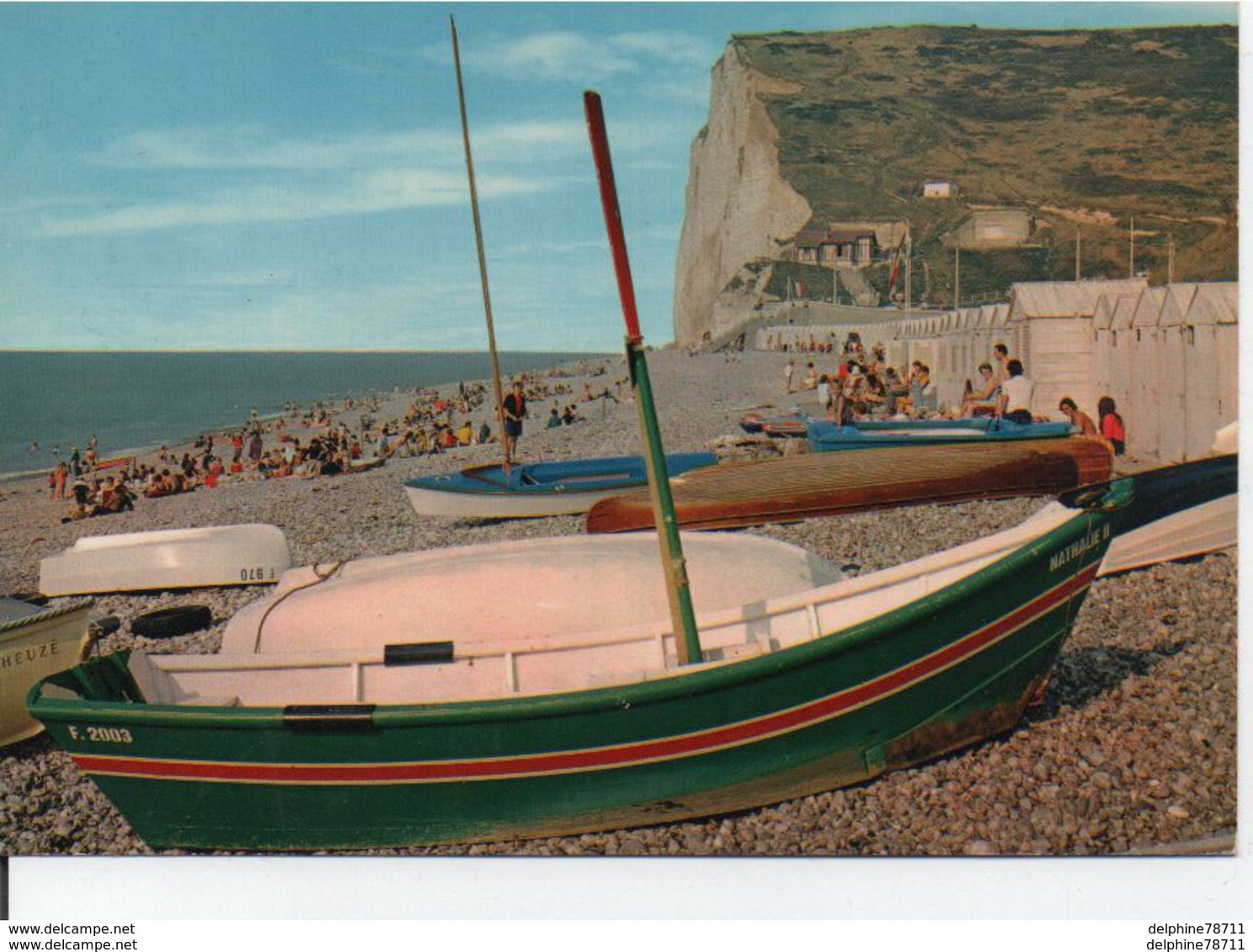 Les Petites-Dalles-La Plage-La Falaise-Les Cabines - Autres & Non Classés