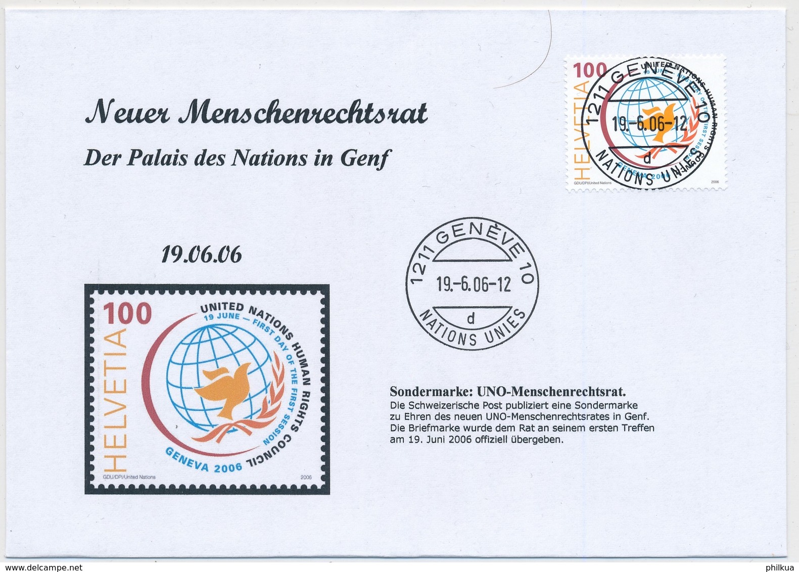 1206 / 1977  FDC Mit ET-Vollstempel GENÈVE - Briefe U. Dokumente