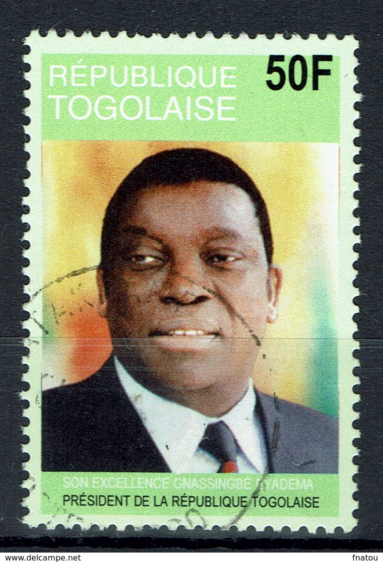 Togo, President Eyadema, 50f., 2004, VFU  Nice Postmark - Togo (1960-...)