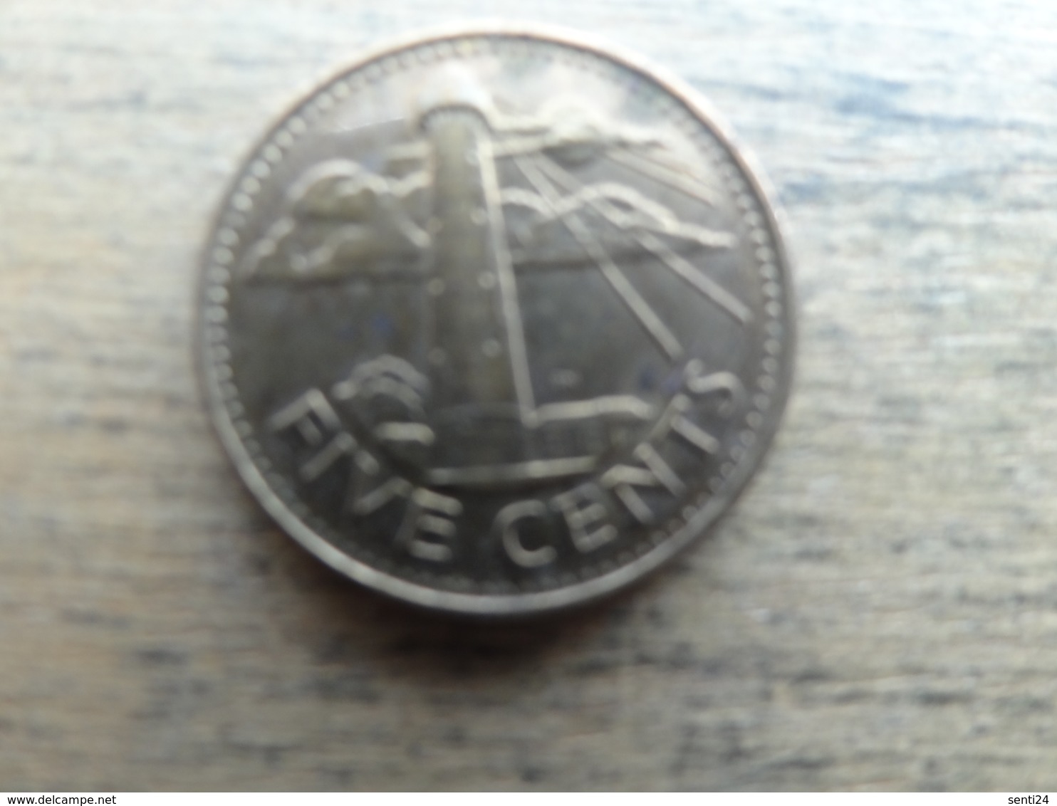 Barbades  5  Cents  2014  Km !!! - Barbades