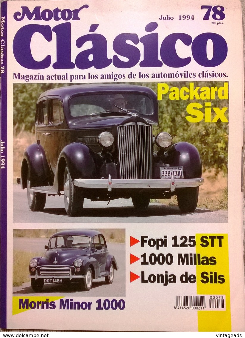 CA013 Autozeitschrift Motor Clásico, Nr. 78, 1994, Spanisch, Neuwertig - [3] 1991-…