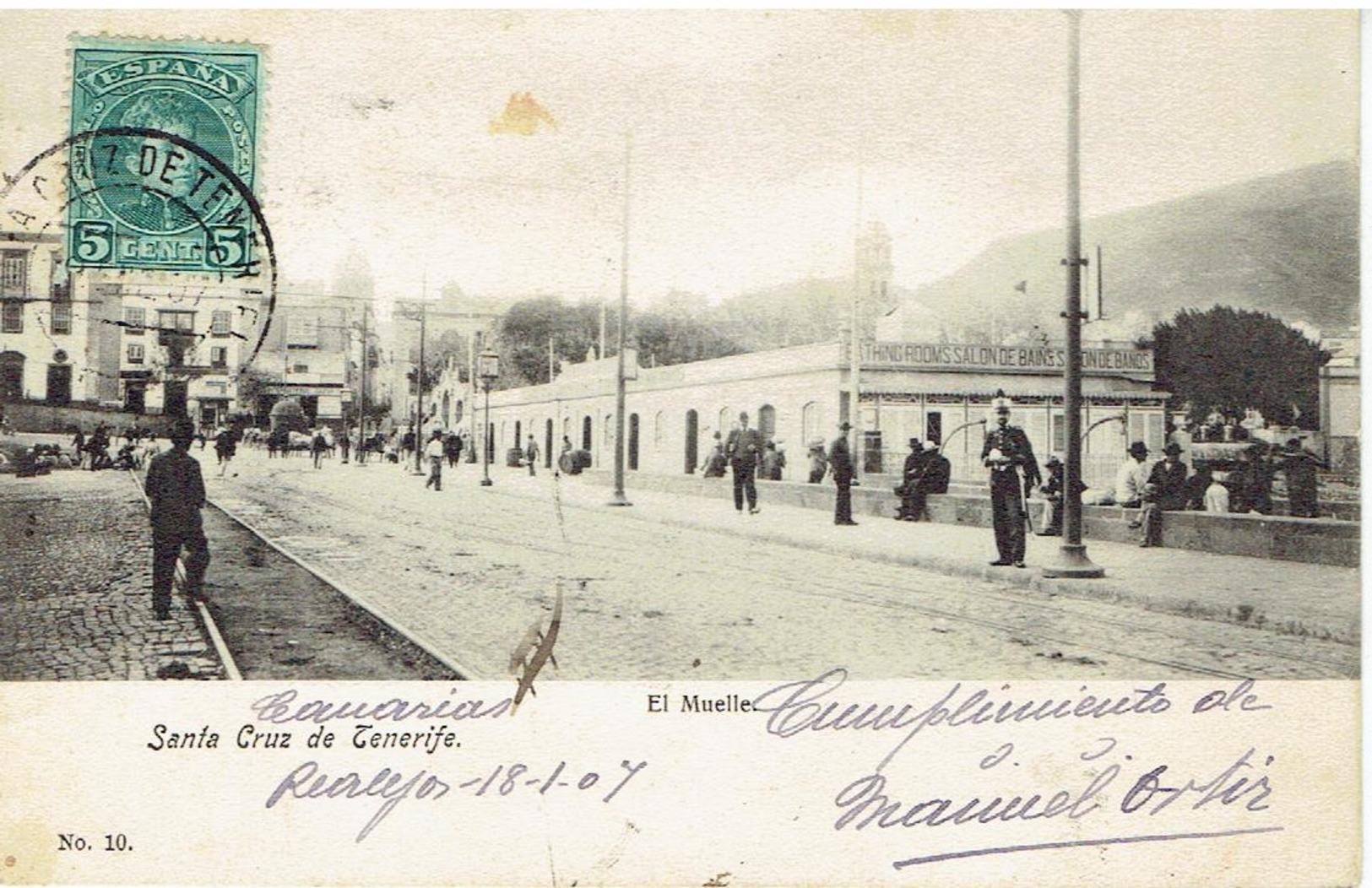 Santa Cruz De Tenerife - El Muelle - 18-1-1907 - Tenerife