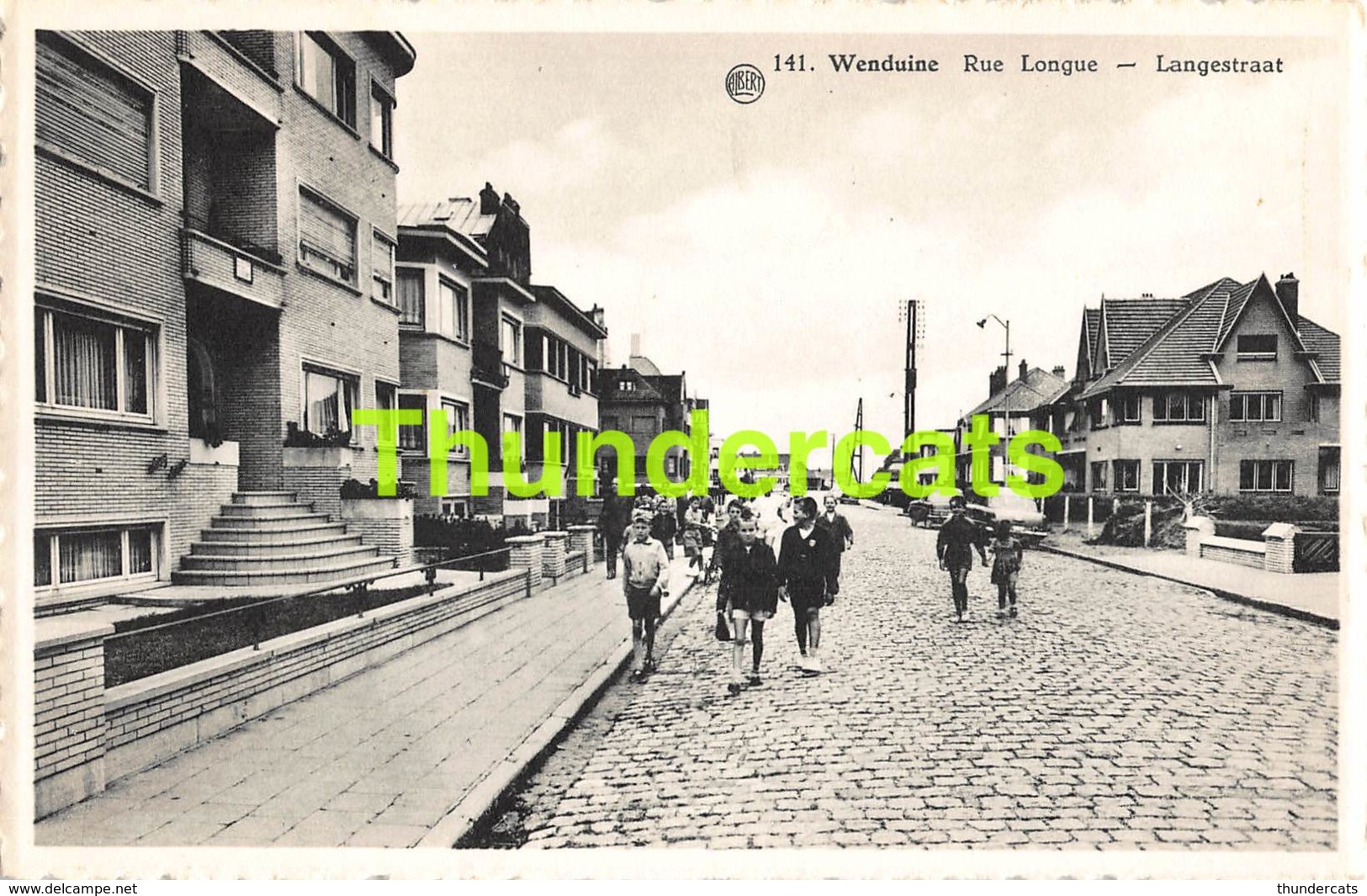 CPA WENDUINE WENDUYNE RUE LONGUE LANGESTRAAT - Wenduine