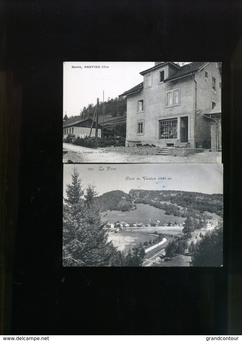 VALLEE DE JOUX   SENTIER LE PONT VALLORBE    PONTARLIER CACHET - Vallorbe