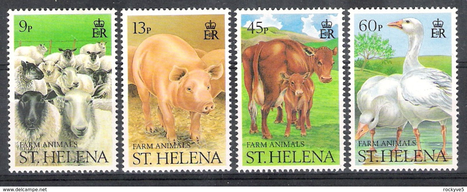 St Helena 1990 Farm Animals MNH CV £4.60 - Saint Helena Island