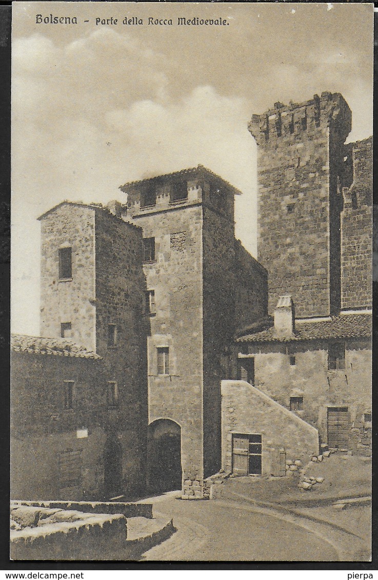 BOLSENA - ROCCA MEDIOEVALE - FORMATO PICCOLO - EDIZ. BRUNNER COMO - ORIGINALE ANNI '20 -  NUOVA - Châteaux