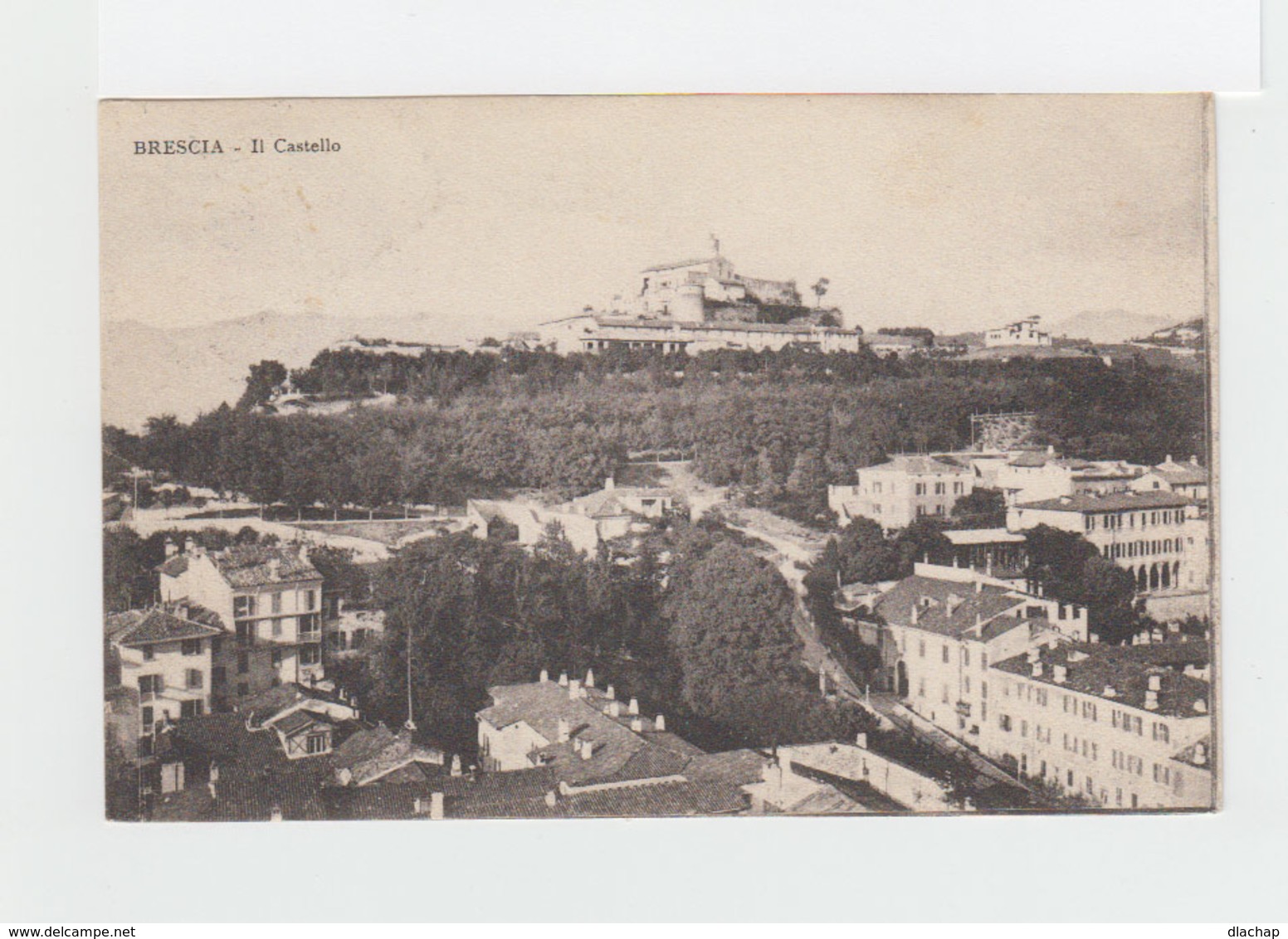 Sur CPA De Brescia CAD Carré De Brescia 1908 Sur Timbre Victor Emmanuel II Et CAD La Turbie Alpes Maritimes. (2106x) - Storia Postale