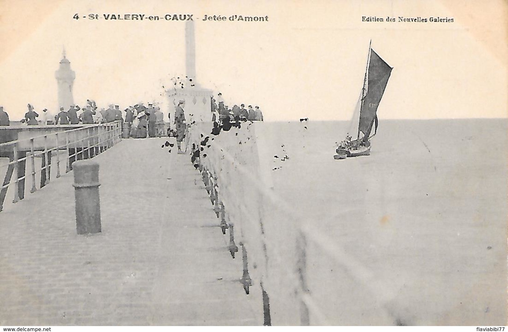 ST-VALERY-EN-CAUX - ( 76 ) - Jetée D'amont - Saint Valery En Caux