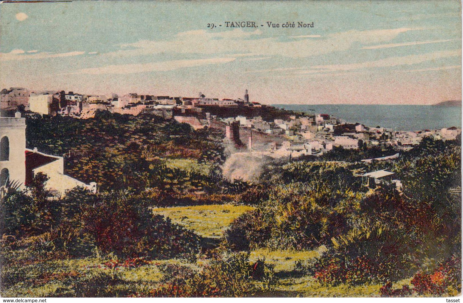 Maroc : Lot De 2 CPA - TANGER   .- Vue Côté Nord N°29  Et Enfants De Tangers    - Voir 2 Scans - Tanger