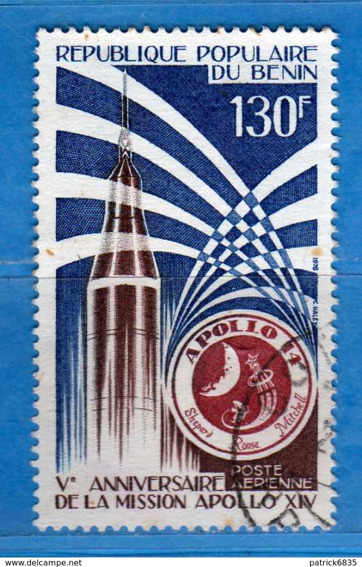 (Us3) ) BENIN ° 1976 - Aériens - APOLLO XIV - Yvert. 258.  Vedi Descrizione. - Benin - Dahomey (1960-...)