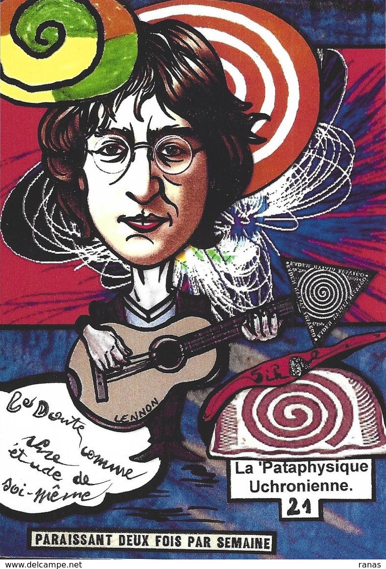 CPM Pataphysique Jihel Tirage Signé 30 Exemplaires Numérotés Signés 'Pataphysique Lennon - Philosophie & Pensées